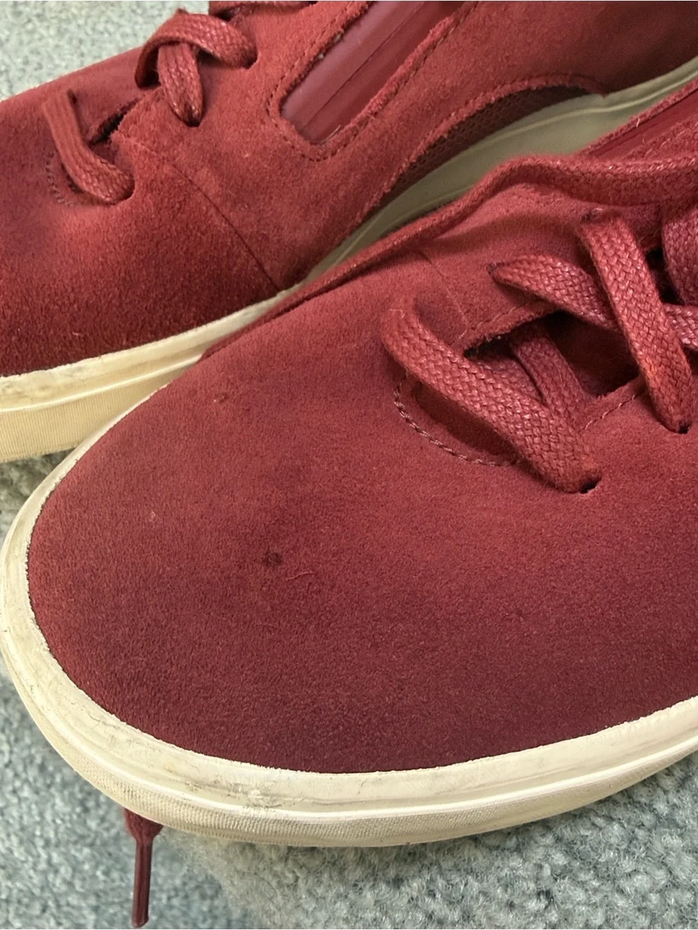 K-Swiss Low-Top Start-Up Maroon Suede Sneakers